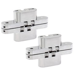 60 mm Hidden Hinge, Stainless Steel 180 Degree Invisible Cross Hinges for Kit