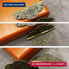 4Pcs Decorative Cabinet Hinges Antique Bronze Butterfly Hinges for Wood B