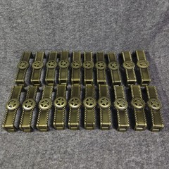 Lot Of 20 Star With Barbwire Handle Antique Brass Western Cabinet Drawer Pull