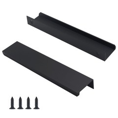 HANIHUA 10 Pack Black Cabinet 5.9in(150mm) Overall Length, Black-10Pack