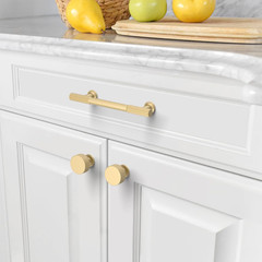 10 Pack 3 Inch(76Mm) Brushed Gold Cabinet Pulls Kitchen Cabinet Handles, Cabinet