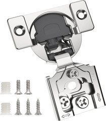 10 Pack 3/4″ Overlay 3D Soft Close Concealed Hinge for Face Frame Door, Smooth S