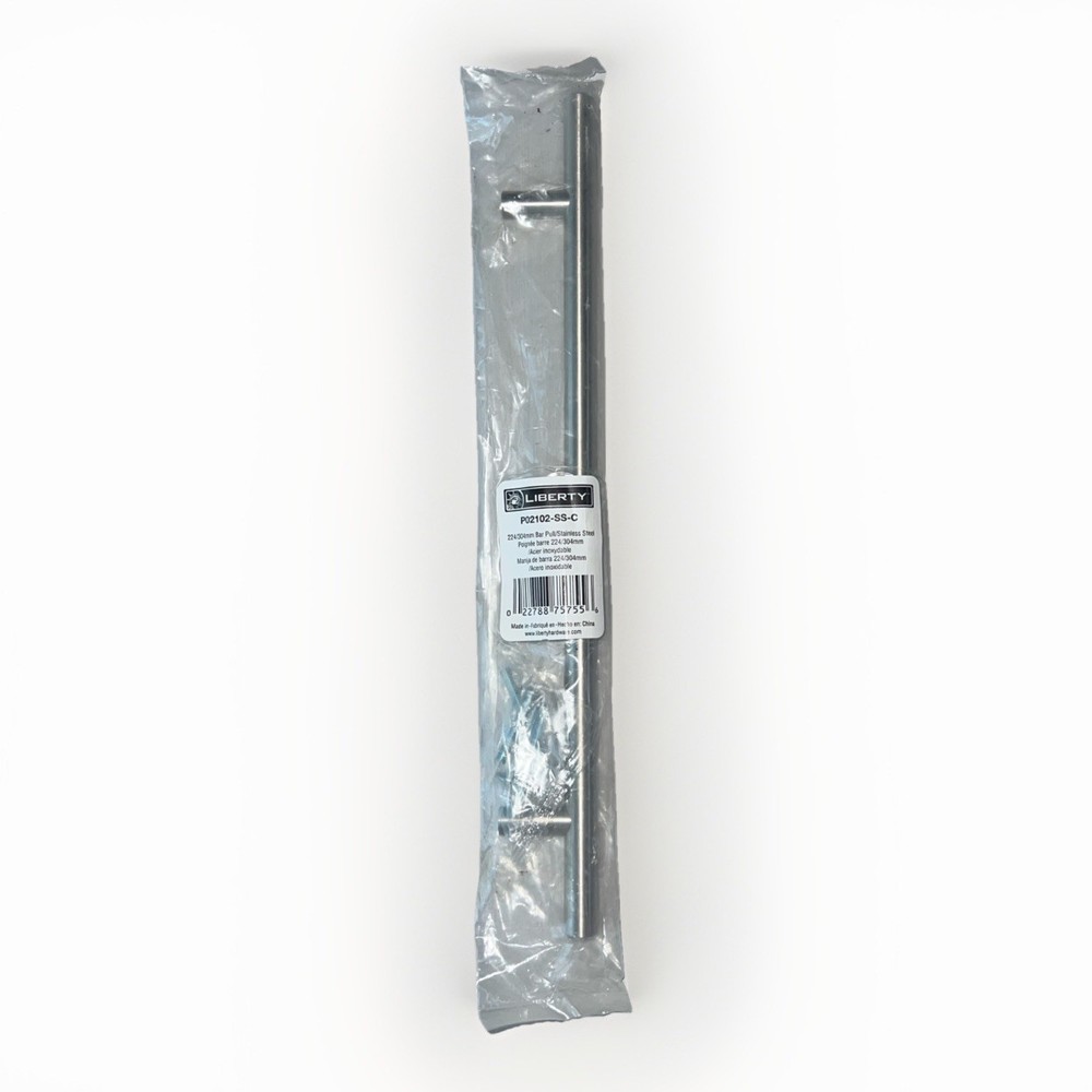 Liberty Bar Drawer Pull Steel 8-13/16″ P02102-SS-C New In Original Sealed Pkg