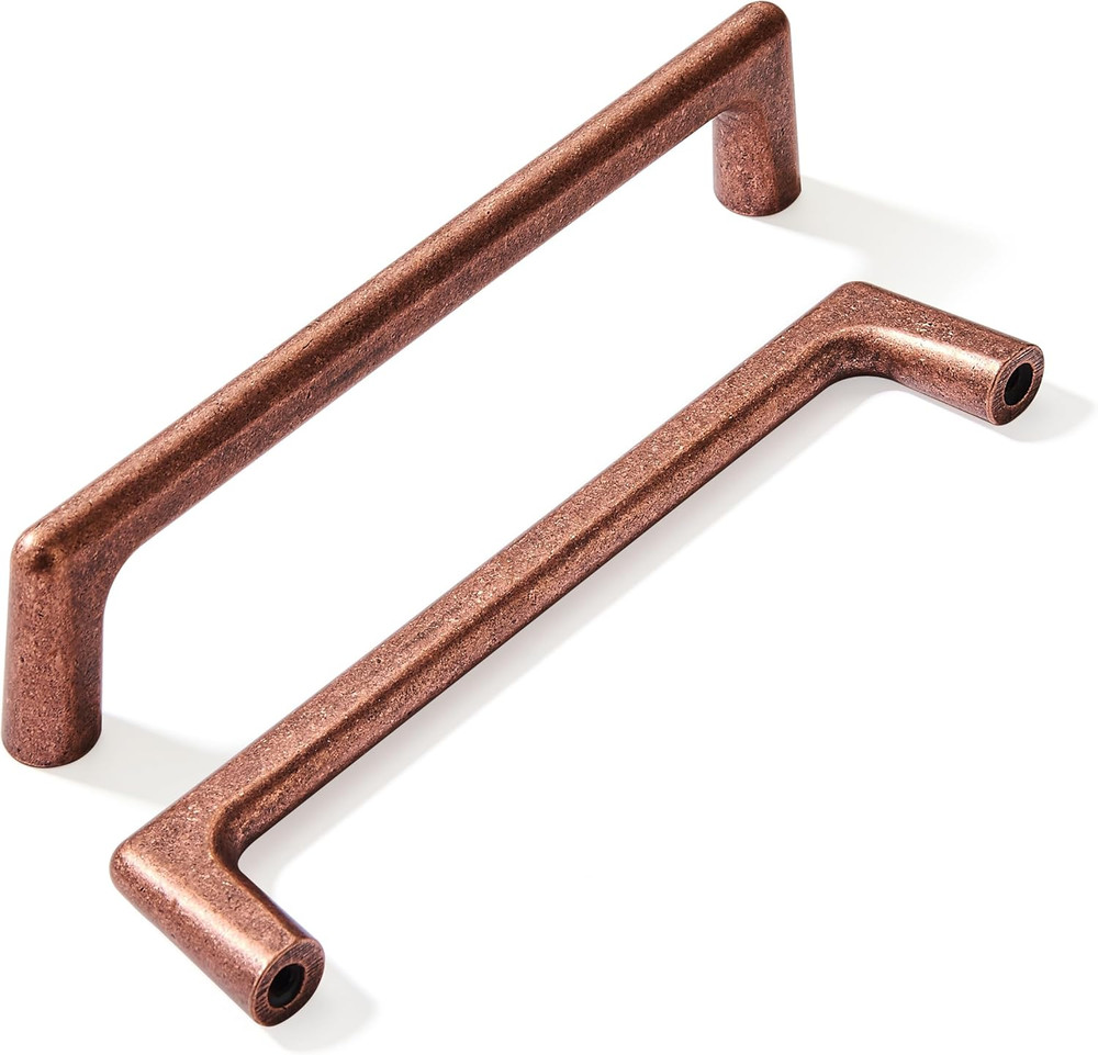 10 Pack 5″(128Mm) Vintage Drawer Pulls Antique Copper Cabinet Pulls Kitchen Hard
