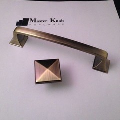 Matt Antique Brass Color Finish Kitchen Cabinet Pull Handle Knob #2461