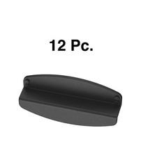 12 PK Brainerd P44986W-FB Flat Black Dual Mount Rivet Farmhouse Cup Cabinet Pull