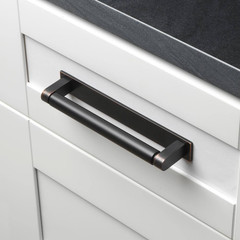 7-1/4 In. Squared Cabinet Backplate 6-1/4 In. Center to Center, 7342-160-ORB
