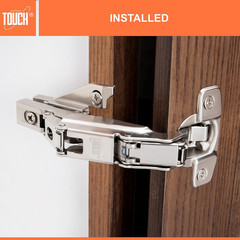TOUCH Cabinet Hinges (1 Pair, 2 PCS) Face Frame 165 Degree Full Overlay Clip-On
