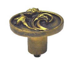 1-1/2″ Carnation Left Knob in Rubbed Bronze