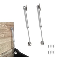 2 Pack Soft Close Toy Box Hinges – 100N Gas Strut Safety Hinges for Heavy Cur…