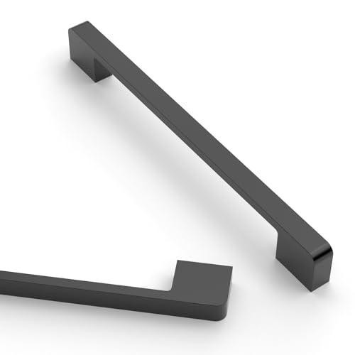 Asidrama 10 Pack 12.6 Inch(320mm) Matte Black Kitchen Cabinet Handles,