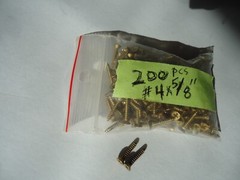50 PCS – 2″ Non-Mortise Butt Hinges – Brass Plated W/ 200 Screws NEW OLD STOCK!