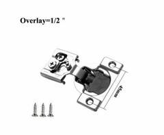 1/2″ Overlay Soft Close Face Frame Compact Cabinet Hinges 50 Pack (25Pairs)