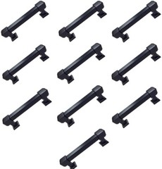 10 Pack Matte Black Cabinet Pulls Square Modern Drawer Handle Knobs 4.75″ Long