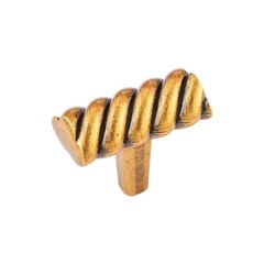 Utopia Alley Naples Cabinet Ring Pull Knob-Antique Brass Metal Drawer Knob 1.48″