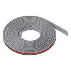Edge Banding 9mm x 6M Flexible TPE Self Adhesive U-Shape Veneer Tape Gray