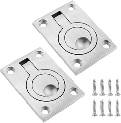 Bokwin Flush Pull Ring Handles 2.5″ X 1.8″, 304 Stainless Steel, 2Pcs | Hidden