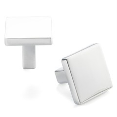 ASKANO 20x 1-1/8″ Square Polished Chrome Cabinet Knobs Drawer Pulls