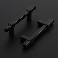30 Pack Black Cabinet Handles – 3″ Hole Center Cabinet Pulls Matte Black Drawer