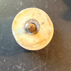 Lot of 15 Small Antique Porcelain Drawer Knobs Pulls Fixed Screw Center 7/8″ D