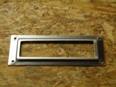 Bosetti Marella Furniture Label Frame Brass File Cabinet Card Holder Iron Silver