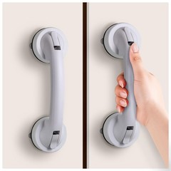 2Pcs Suction Cup Door Handles Grab Bars for Shower Waterproof Bathroom Slidin…
