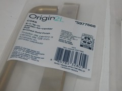 Lot 12 Origin21 Cora 5-1/16″ Center to Center Pull Drawer Cabinet Brushed Gold