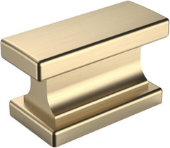 Amerdeco 10 Pack Gold Cabinet Knobs 1.46 Inch(37mm) Single Hole Cabinet Handles