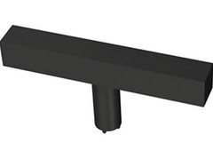 12 Square Bar 3 In. (76 Mm) Matte Black Elongated Bar Cabinet Knob