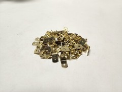50 pcs. of L Shaped Gold Color Shelf Pins, 1/4″ dia. x 5/16″ Pin, 1/2″ x 3/4″ L