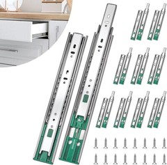 Soft-Close Drawer Slides Ball Bearing Full Extension 10″-28″ 100lb Weight Limit