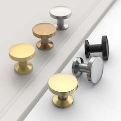 Asidrama 10 Pack Brushed Brass Kitchen Cabinet Knobs Dresser Knobs Drawer Knobs