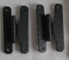 Vtg. McKinney 3/8” offset H hinge black 3″ # 524 Cabinet cupboard Hoosier NOS