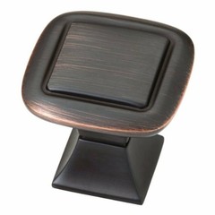 Liberty P20327-VBC 1 1/4″ Bronze Copper Highlights Square Cabinet Drawer Knob