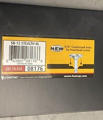 FASTCAP SB-12 STEALTH BLACK QUARTZ GRANITE COUNTER STEEL SPEED SUPPORT BRACE NEW