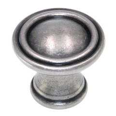 Amerock Vasari Antique Nickel 1 1/4″ Round Disc Cabinet Knob BP24009-AN