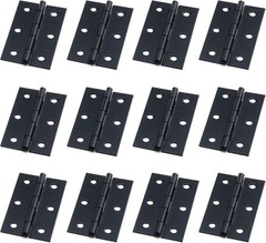 Elegant Black Iron Folding Cabinet Hinges 12pcs 2.36″ x 1.47″ Durable Support
