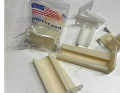Plastic Rear Mounting Brackets For Drawer Slides, Choose by Slides Height