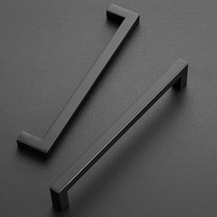 60 Pack Matte Black Cabinet Handles – 7.5″ Square Pulls for Kitchen & Drawers