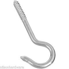 (100)- Steel Zinc Plated 4 5/16″ L X 1″ Opening Lag Screw Ceiling Hook N220483