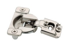 (5 Pack) 1/2 inch Overlay Compact Concealed Hinge – 6 Way Adjust – With Dowels H