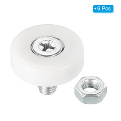 6 Pack 22mm Drawer Rollers Plastic Drawer Pulley Replacement Wheels Bearing