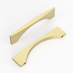 Brushed Brass Cabinet Pulls 10 Pack 3.75 Inch Gold Kitchen Drawer Handles