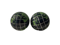 ENAMEL BASEBALL SIZE EARTH KNOBS