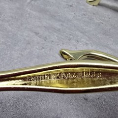 4pc-1999 KBC Gold Tone Metal Drawer Pulls 3″ Centers Brass