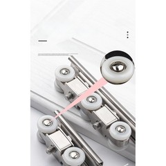 Sliding Door Pulley 4 pcs Stainless Steel Body Silent Nylon Wheel 10x10x5cm