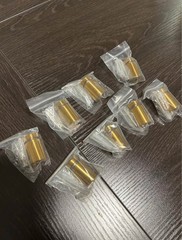 Alise 8-Pack Gold Polished Round Cabinet Knobs 0.8in Modern QS519G-8P