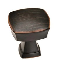 Amerock BP11287ORB, Stature 1-1/4 Inch Square Cabinet Knob, Oil Rubbed Bronze