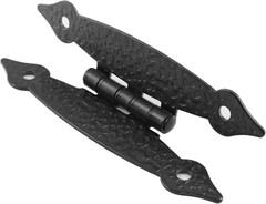 4 Pack 3.5 Inch Black Antique H Hinge Cold Rolled Steel Cabinet Hinge Flat Fl…