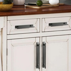 6 PCS 5.04 Inch c-c Matte Black Drawer Pulls Zinc Alloy Kitchen Hardware